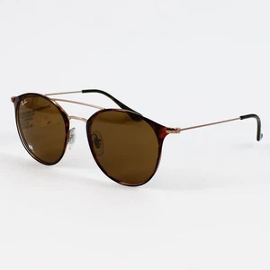 Ray-Ban Unisex Sunglasses RB3546 Phantos Copper Wire Frame, Havana & B-15 Brown - Picture 1 of 6
