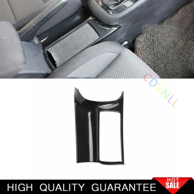 Cubierta de vaso de agua de consola central de fibra de carbono para Volkswagen Golf MK6 2010-2013 Foto 1 de 4