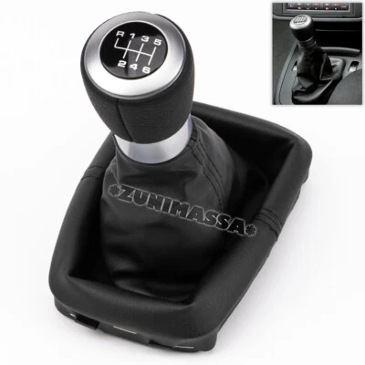 ZU-PARTS pour SEAT ALHAMBRA I SHARAN 1 CUIR POMMEAU LEVIER DE VITESSE 6 VITESSES SOUFFLET