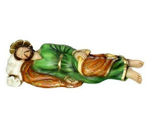 STATUA SAN GIUSEPPE DORMIENTE DI PAPA FRANCESCO CM 40 IN RESINA ITALIANA - Foto 1 di 1