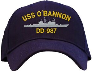 USS O'Bannon DD-987 Haftowana czapka baseballowa - dostępna w 3 kolorach 