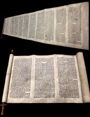 Extremely Rare Esther Scroll Handwritten On Calf Parchment, 200-250 Yrs Europe - Image 1 of 4