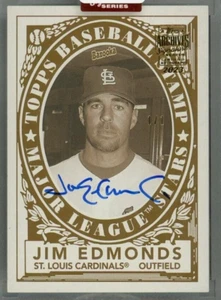 2023 Topps Archives Signature Series Jim Edmonds 1/1 Buyback Auto - Picture 1 of 2