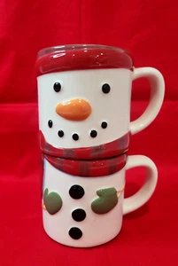 Stacking Snowman Cups/Mugs by Hallmark, Retired - Picture 1 of 6
