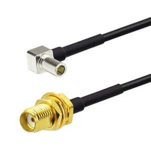 5-Pack RF SMA Female to MS-147 Male Right Angle Pigtail RG174 Coaxial Cable 15cm - Picture 1 of 3