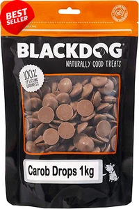 Carob Drops 1Kg Dog Treats Healthy Pet Snack Natural 70% Cocoa-Free - Picture 1 of 12