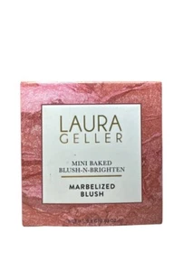 Laura Geller Mini Baked Blush-N-Brighten Marbleized Blush 0.8g PINK GRAPEFRUIT - Picture 1 of 3