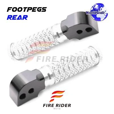 For Kawasaki ZRX 1200 / S / R 02-09 08 07 06 05 M-GRIP Rear Foot Pegs Silver Foto 1 de 4