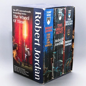 The Wheel Of Time Book 1 2 3 Eye World / Great Hunt / Dragon Reborn | Box Set 1 - Picture 1 of 16