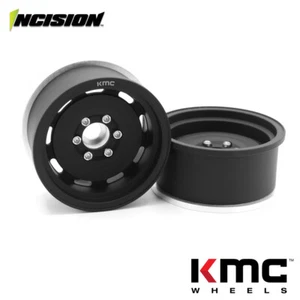 NEW Incision Aluminum KMC KM720 1.9 Roswell Beadlock Black Wheels FREE US SHIP - Picture 1 of 4