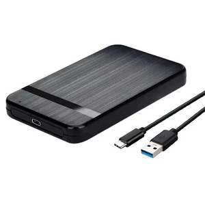 USB-C 3.1 Enclsoure 2.5 Inch SATA Hard Drive External Case SSD USB Type C Box A - Afbeelding 1 van 12