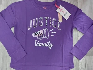 NWT Justice Girls Varsity Cheer Purple Top Size 7 8 (13) - Picture 1 of 2