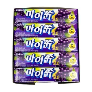 Snack coreano corona suave masticable fruta caramelo mychew - conjunto de sabor a uva (44 g X15) - Imagen 1 de 12