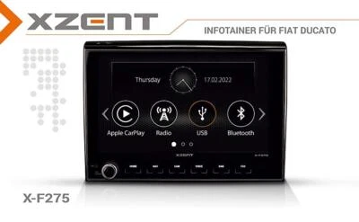 XZENT X-F275 Autoradio kompatibel mit Fiat Ducato III 250, 251, X290 Serie 8  - Bild 1 von 4