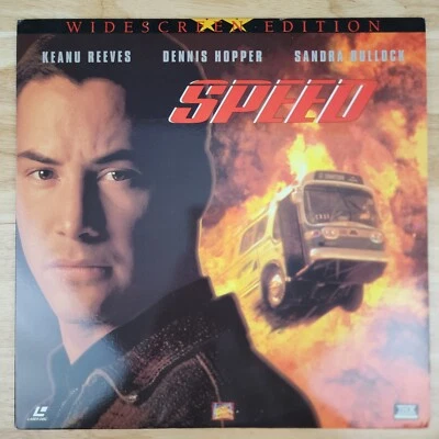 Speed Laserdisc LD Movie Widescreen Edition Keanu Reeves Sandra Bullock - Image 1 of 4