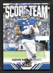 2021 Score Score Team #20 Saquon Barkley New York Giants - Picture 1 of 1