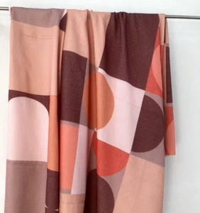 "stoffdesign!" SALE % 2 Meter RECORDS*fifties Stoff orange Gardinen retro JAB - Bild 1 von 7