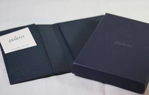 ZENITH Porte Carte Bleu / Blue Card Holder NEW - Picture 1 of 3
