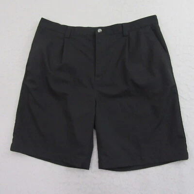 Adidas Mens Golf Shorts 38 x 9 Black Athletic Performance Pocket Pleated - Image 1 of 4