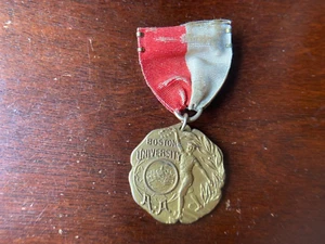 Collectible Boston University 440 Yds. Run 1927 Gold Filled Medal W/Ribbon- RARE - Picture 1 of 5