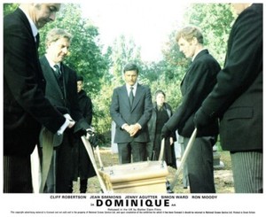 Dominique Original Lobby Card Cliff Robertson Funeral Burial at Cemetery Horror