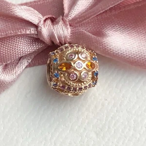 Genuino Auténtico Pandora 14ct Oro Amarillo Dije Color Fresco 756225PCZMX - Imagen 1 de 5