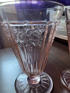 Mayfair Open Rose Depression Glass Iced Tea Ftd Tumbler 5.25” - Picture 1 of 7