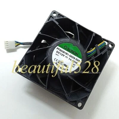 1pc SUNON PF80381B1-Q029-S9A 8CM 8038 12V 14.40W 4-wire Cooling Fan - Image 1 of 3