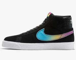Nike x Lance Mountain SB Zoom Blazer Mid QS - 10 - AH6158-090 White Rainbow OG - Picture 1 of 6