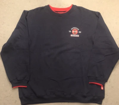 Sudadera De Colección Coca Cola Para Hombres XLarge Azul Marino Cuello Redondo Vellón Manga Larga Foto 1 de 4