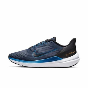 Nike Men's Air Winflo 9 Obsidian/Dk Marina Blue-Black Sneaker Shoes Size 10 - Picture 1 of 7