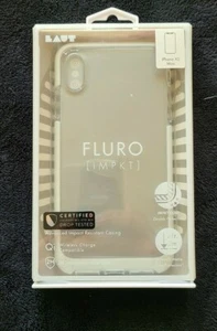 LAUT FLURO CASE WHIT AND CLEAR FOR iPhone XS Max - Picture 1 of 2