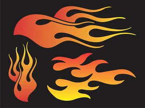 Plantilla de llamas fuego Hot Rod RC Hobby Cars hágalo usted mismo letreros artesanales variedad tamaños - Imagen 1 de 38