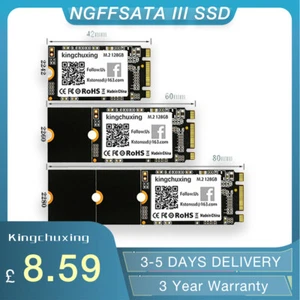 Kingchuxing 128GB 256GB 512GB M.2 NGFF SATA III 2260 2242 2280 SSD PC Laptop UK - Picture 1 of 8