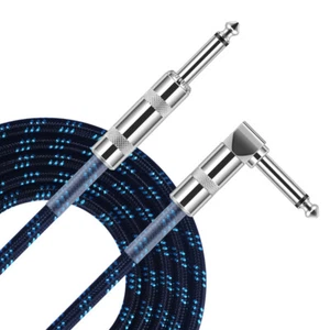 22AWG 6.35mm Mono 10 Foot Male Noise Gate Audio Cable for Electric Guitar Bass - Picture 1 of 11