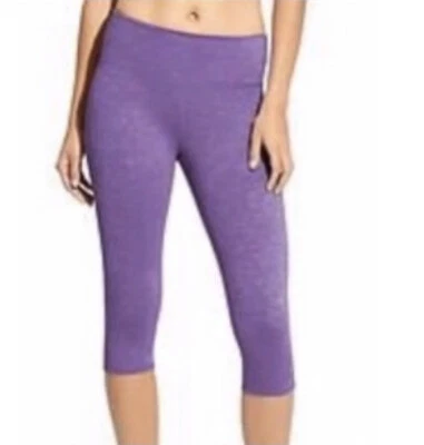 Athleta Chaturanga Quest Knicker Crop Capri Yoga Size Small Purple - Image 1 of 4