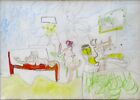 Roberto Matta Sans Titre 1 Original Pastel/Drawing Hand Signed Surrealism ART
