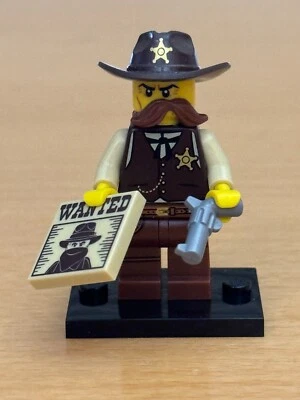 乐高系列 13 Sheriff Minifigure 71008 已停产收藏品完整 — 第 1/2 张图片