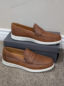 Größe 14-14,5 Herren Ecco Lite Mokassins Braun Slipper Bequem Schuhe 540534 - Bild 1 von 8