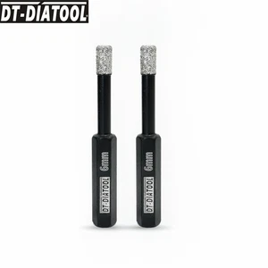 2 Stück Trocken Diamant Kernbohrkronen Sechskantschaft 6/8/10/12/14 mm für Feinsteinzeug Mauerwerk. - Bild 1 von 13