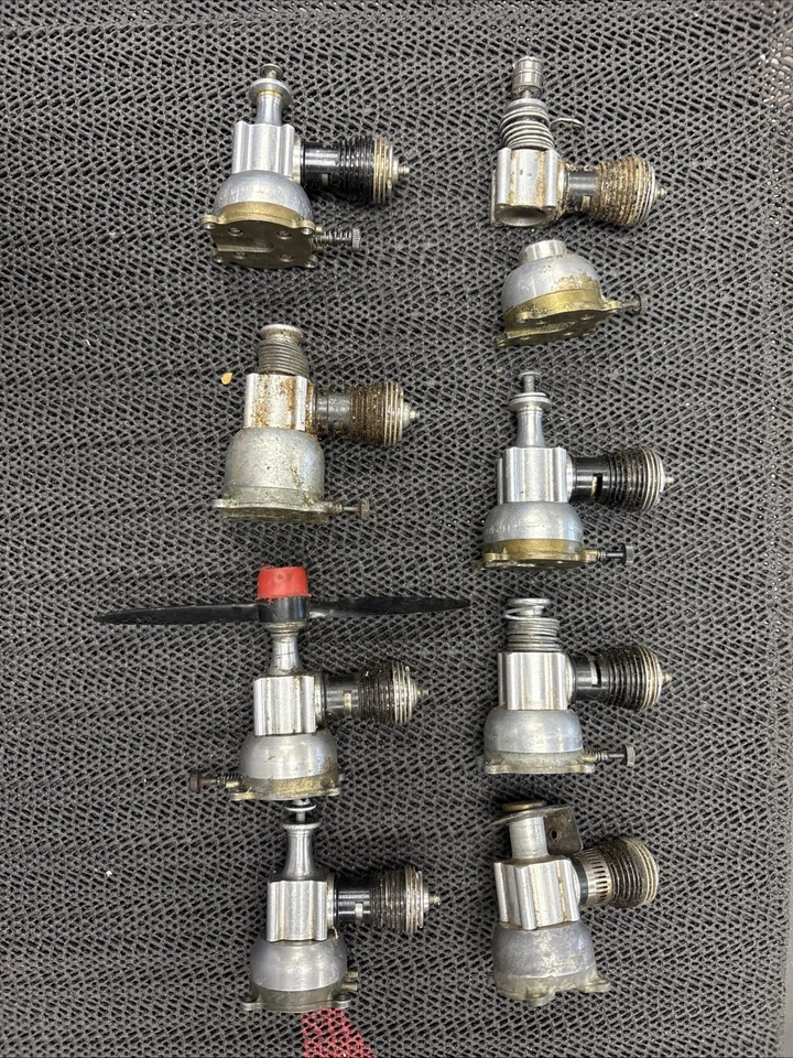 Cox .049 Airplane Engines LOT of (8) Used - Image 1 of 2
