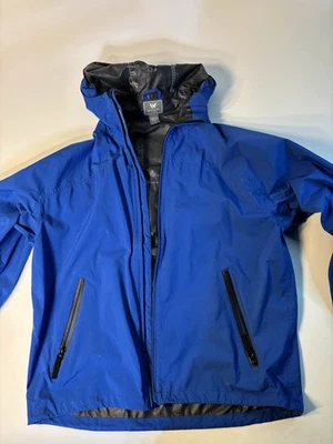 Chaqueta cortavientos White Sierra para hombre azul con capucha M Foto 1 de 3