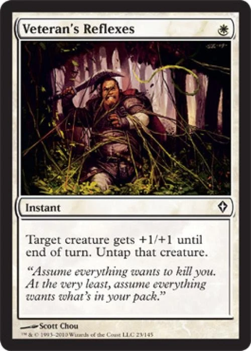 Veteran's Reflexes -Foil Medium Play MTG Worldwake - Image 1 of 1