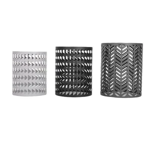 Sgabello da Giardino Sedile Pad 3PZ Giardino Metallo Sgabello Set Decorazione Terrazza Esterno - Foto 1 di 7