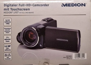 Digitaler Full-HD Camcorder von Medion 10x Zoom P47011  MD 86695 - Bild 1 von 16