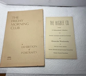 Vintage The Friday Morning CLUB RARA brochure & The Higbee Co, Alexander Warshawsky - Foto 1 di 8