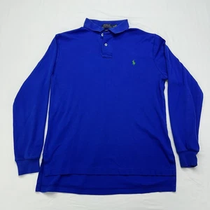 Polo Ralph Lauren Blue Long Sleeve Custom Slim Fit Shirt Mens Medium - Picture 1 of 13