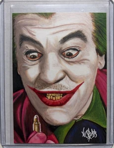 1966 Batman Television Series Original JOKER Sketch Card by William Crabb Bonus - Picture 1 of 3