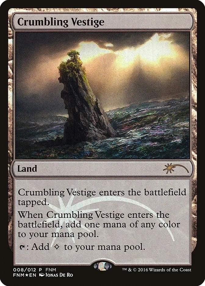 Crumbling Vestige #008/012 MTG Friday Night Magic Promo FNM Foil Near Mint - Image 1 of 1
