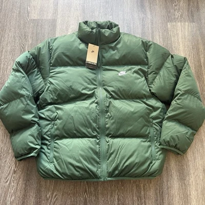 $200 Nike Mens M Sportswear Club Puffer Jacket Primaloft Forest Green FB7368-323 - Image 1 of 4